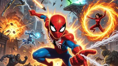 Superhero crime fighters game cover