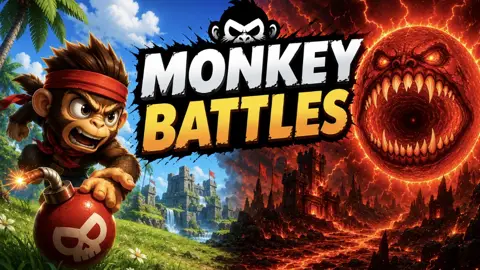 Monkey battles game cover