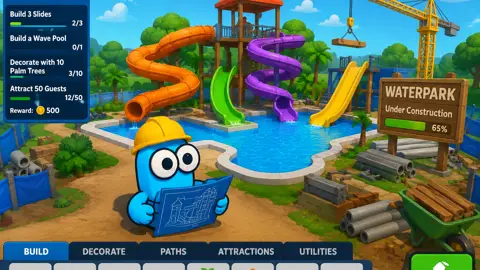 Create a waterpark game cover