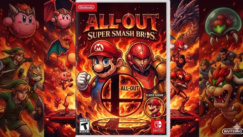 Super smash Bros game cover