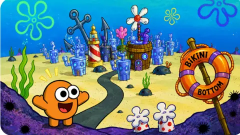 The bikini bottom. game cover