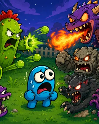 Plants vs monsters game thumbnail