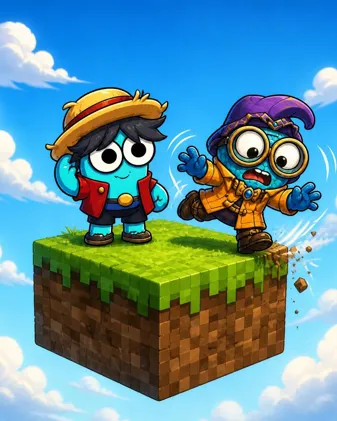 One block sky block game thumbnail