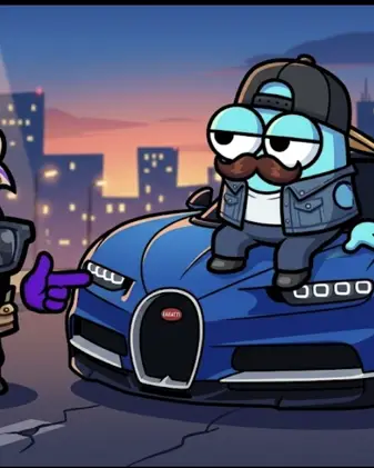 Merge a car game thumbnail
