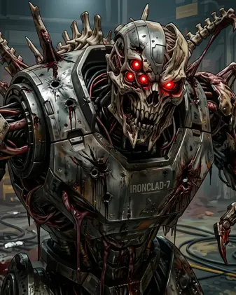 DAMAGES OF THE MECH horror game thumbnail