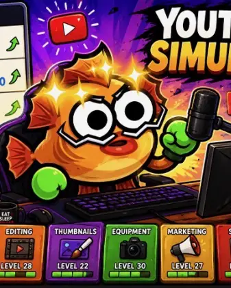 YouTuber simulator game thumbnail